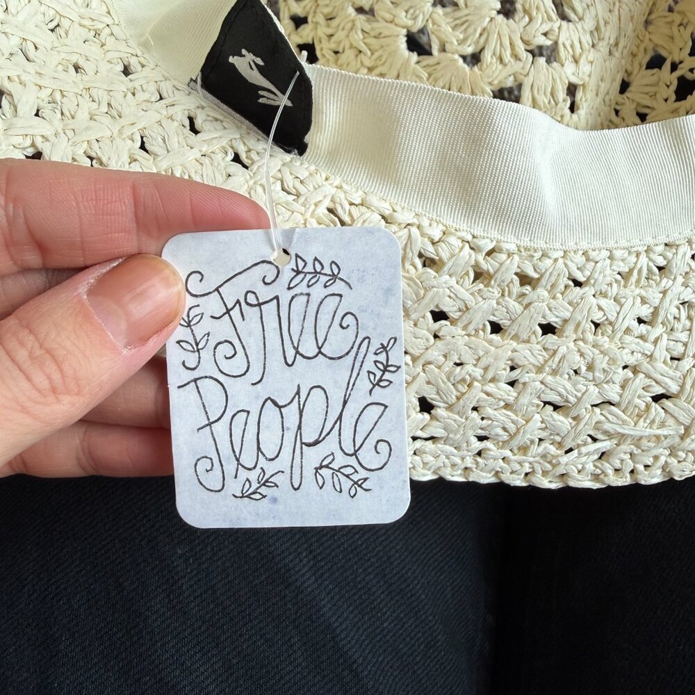 Free People Straw Bucket Hat - Picture 2 of 4